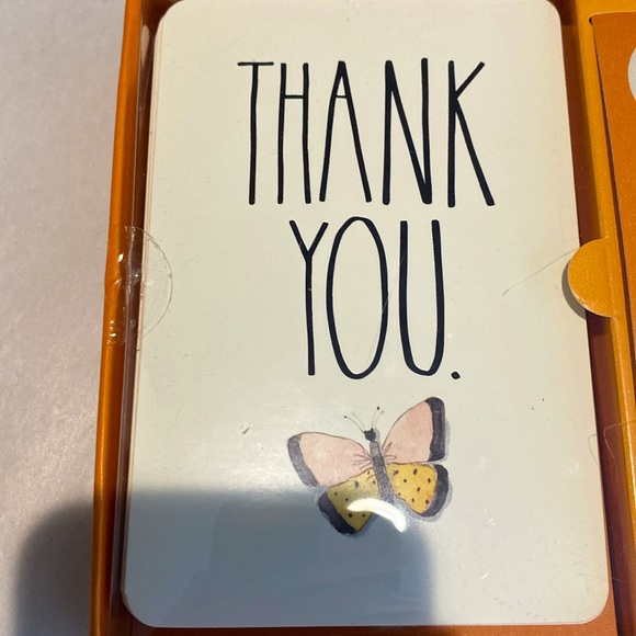 RAE DUNN Thank You Note Cards. New and unopened.with envelopes, cards & stickers - Picture 2 of 6